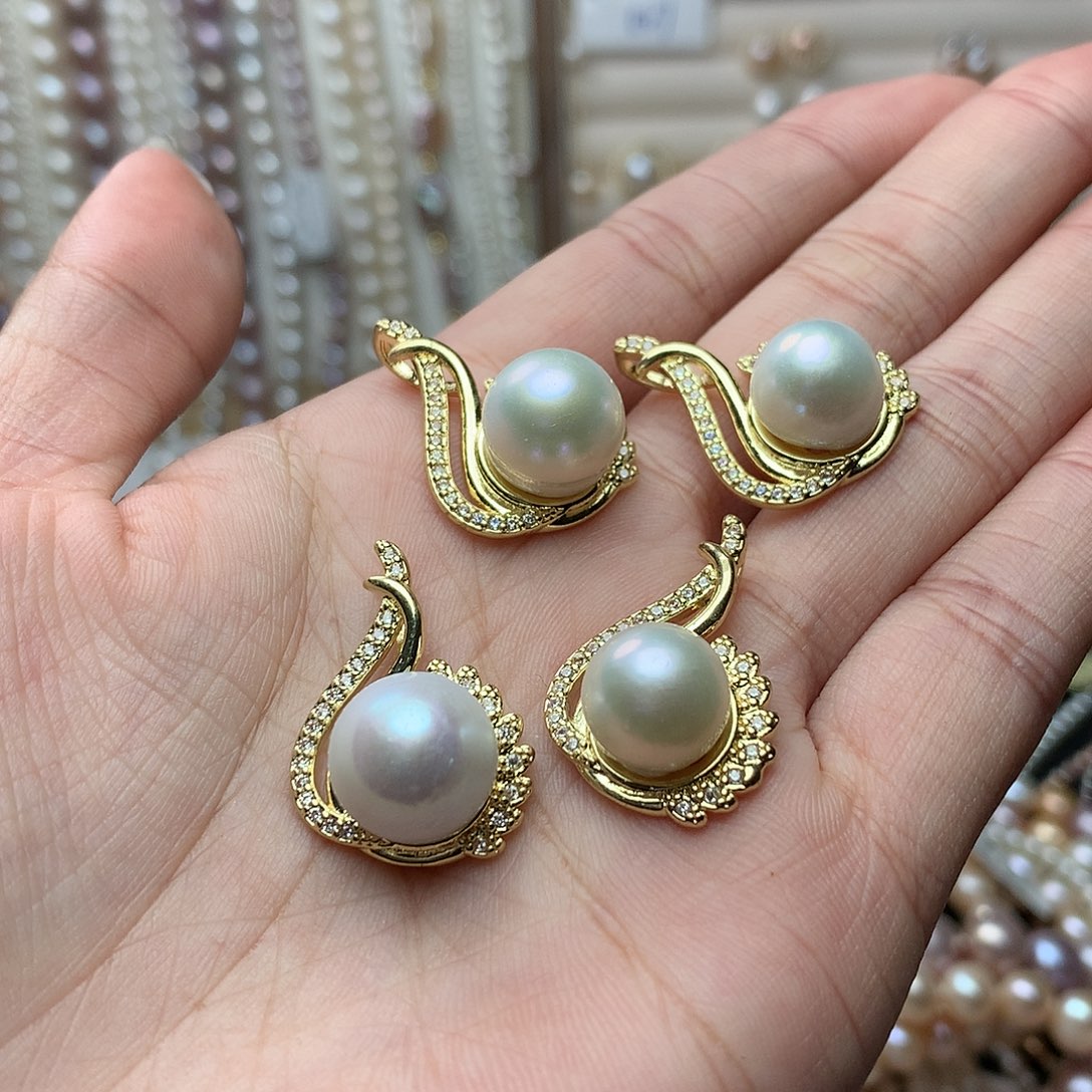 淡水珍珠8-9未镶嵌w93吊坠