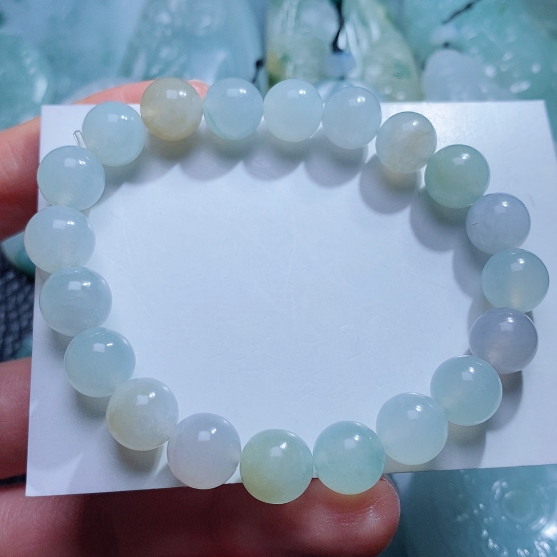 定制翡翠未镶嵌毛货付款后确认抛光