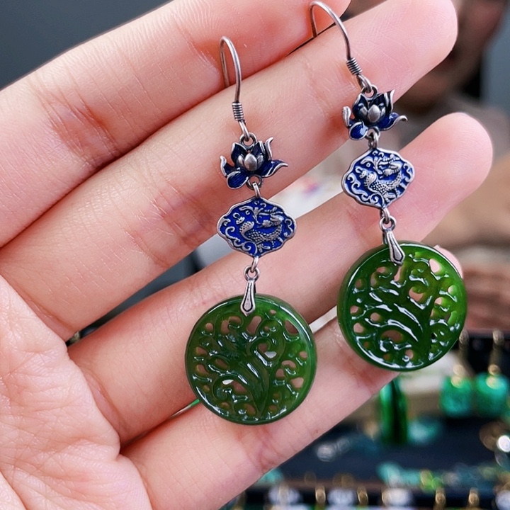 和田玉珠宝奇石银S925镶嵌