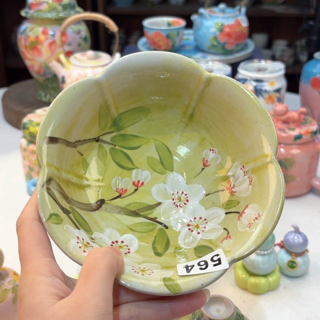 景德镇手绘高温釉下彩陶瓷茶具