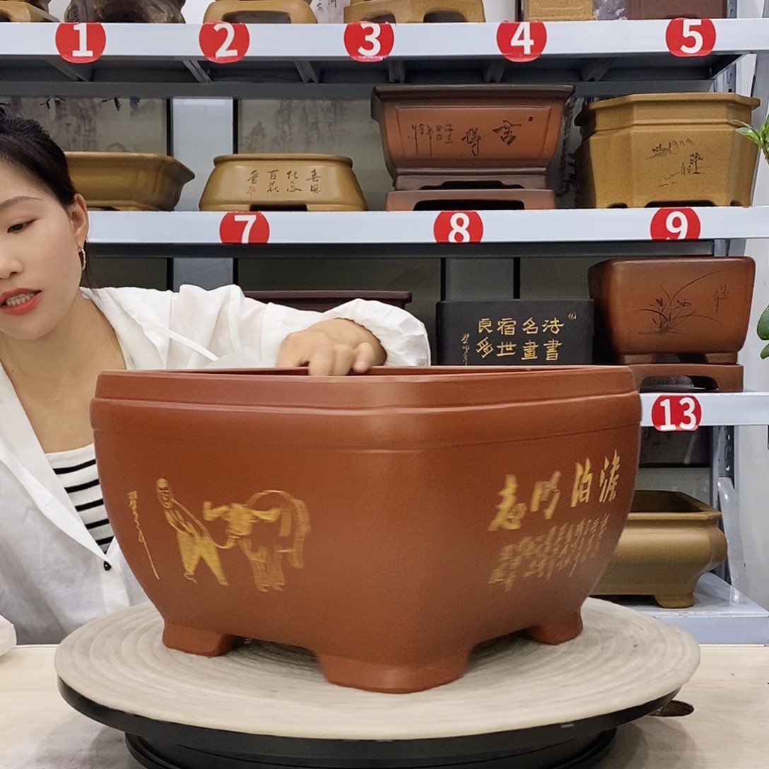 紫砂花盆紫砂花盆