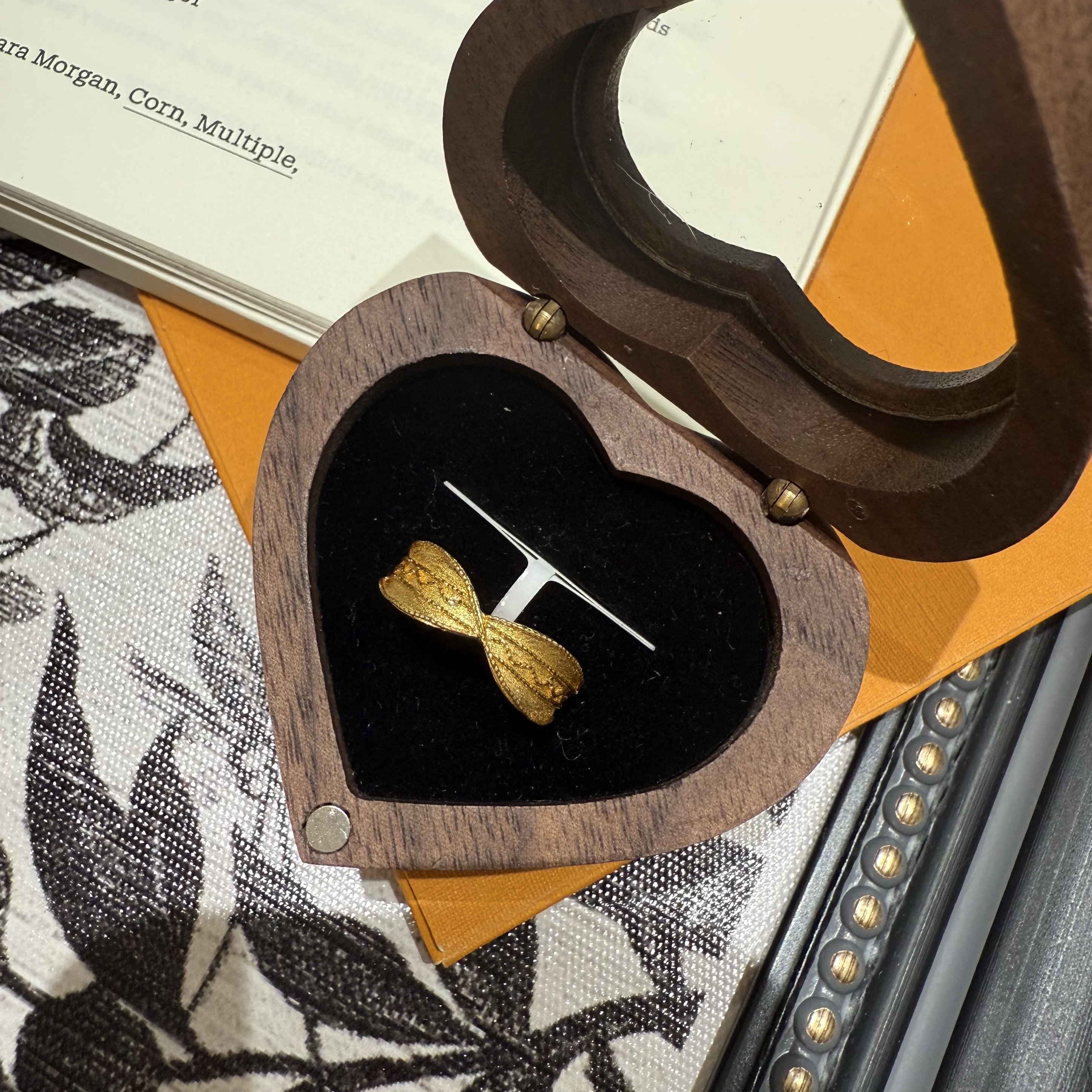 JA『金丝绒扭结戒指』5G黄金足金999 活口可调节