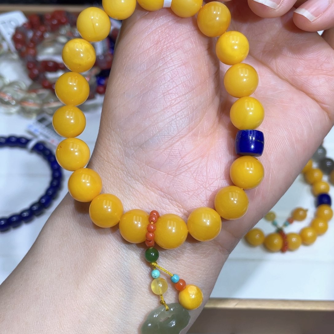 蜜蜡手链未镶嵌手串