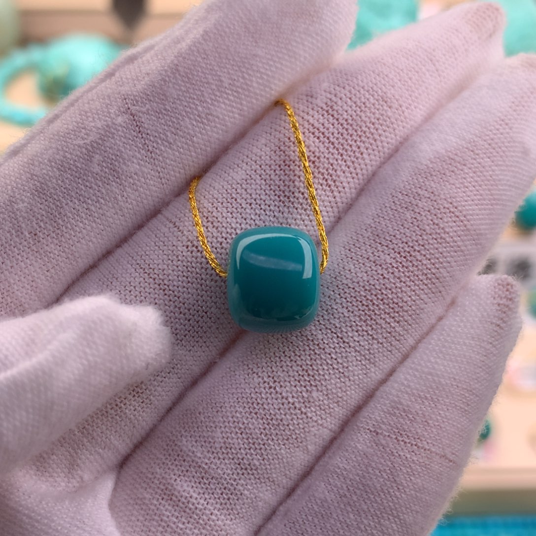 绿松石珠宝奇石未镶嵌石**儿