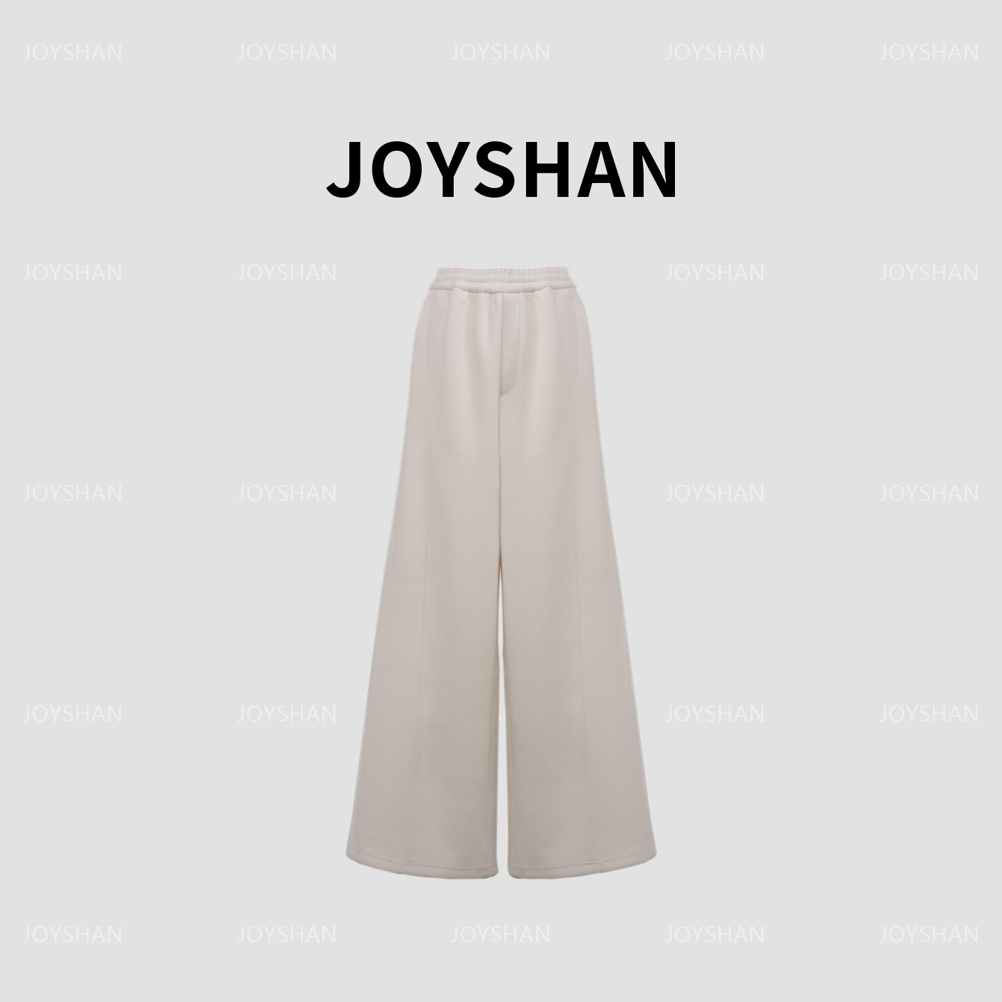 JOY SHAN-2025新款冬款黑白羊毛直筒裤休闲百搭时尚加厚款