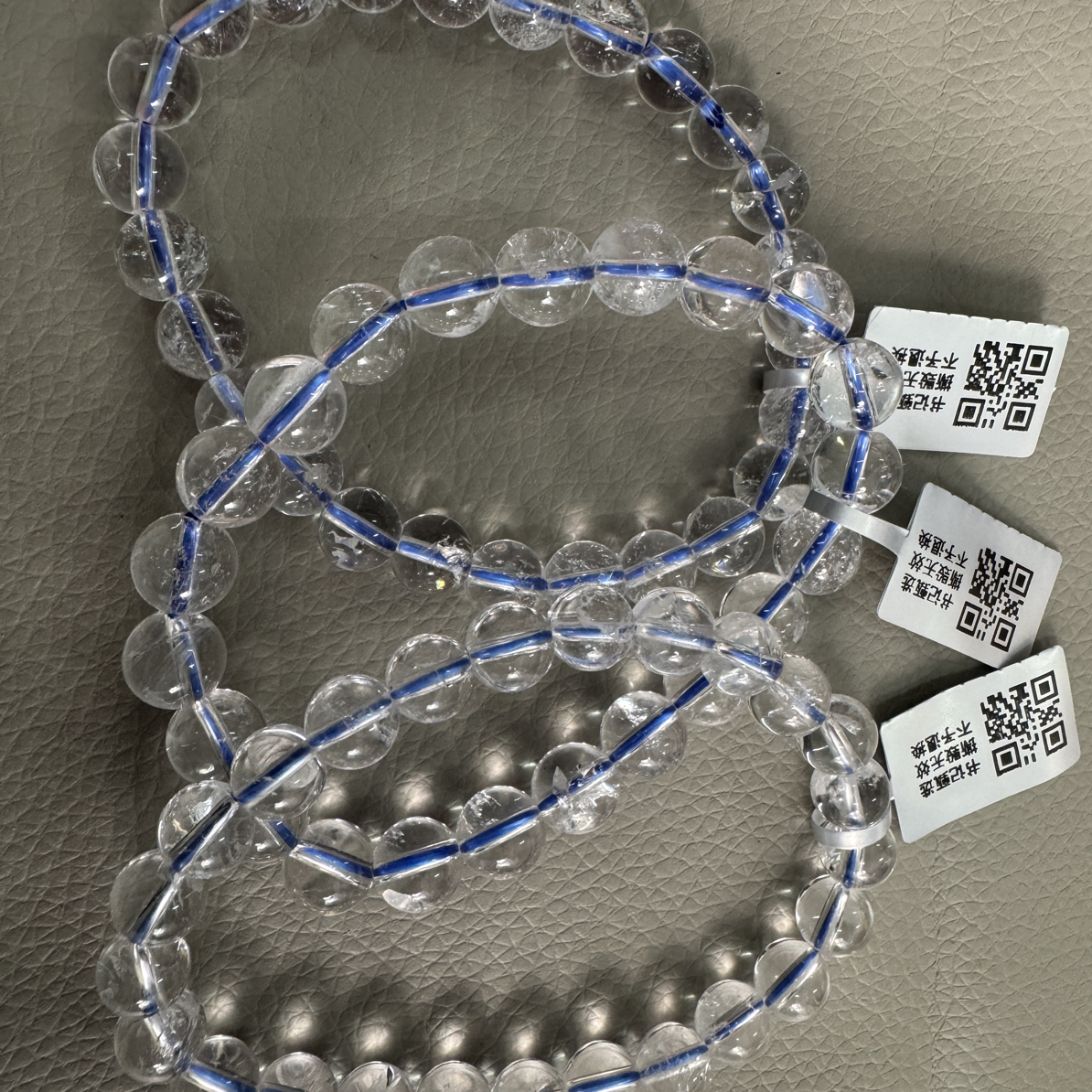 【书记甄选】原创白阿塞单圈手链 多样性发一件 约8mm 2967LA