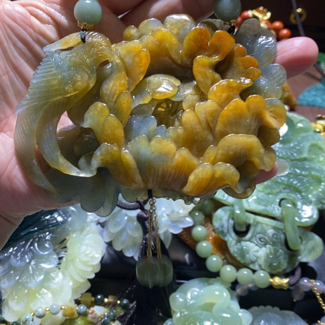 【闪购商品】岫玉毛衣链未镶嵌