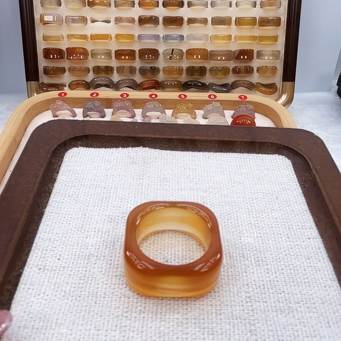 玛瑙/玉髓未镶嵌戒指118港21