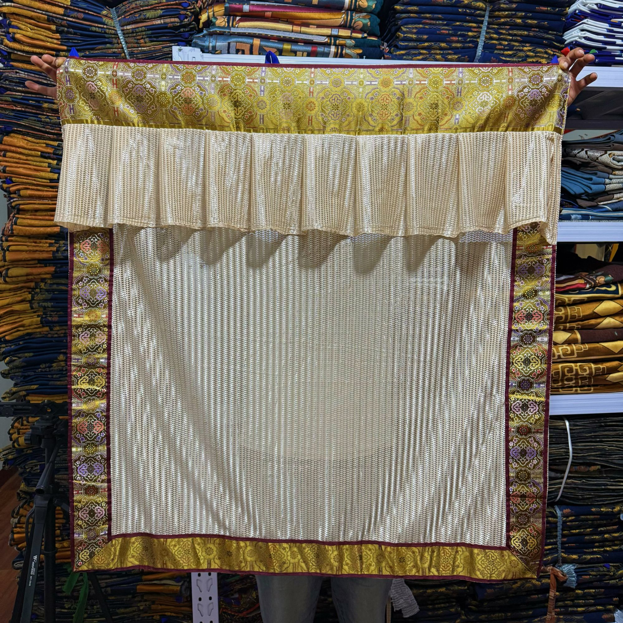 藏式风格透气手工半帘夏季家居装饰复古防尘实用之选