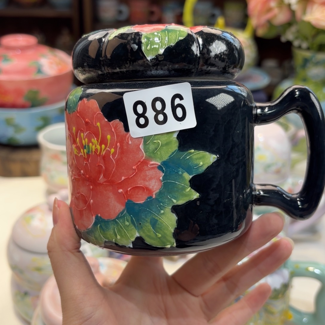 景德镇手绘高温釉下彩陶瓷茶具