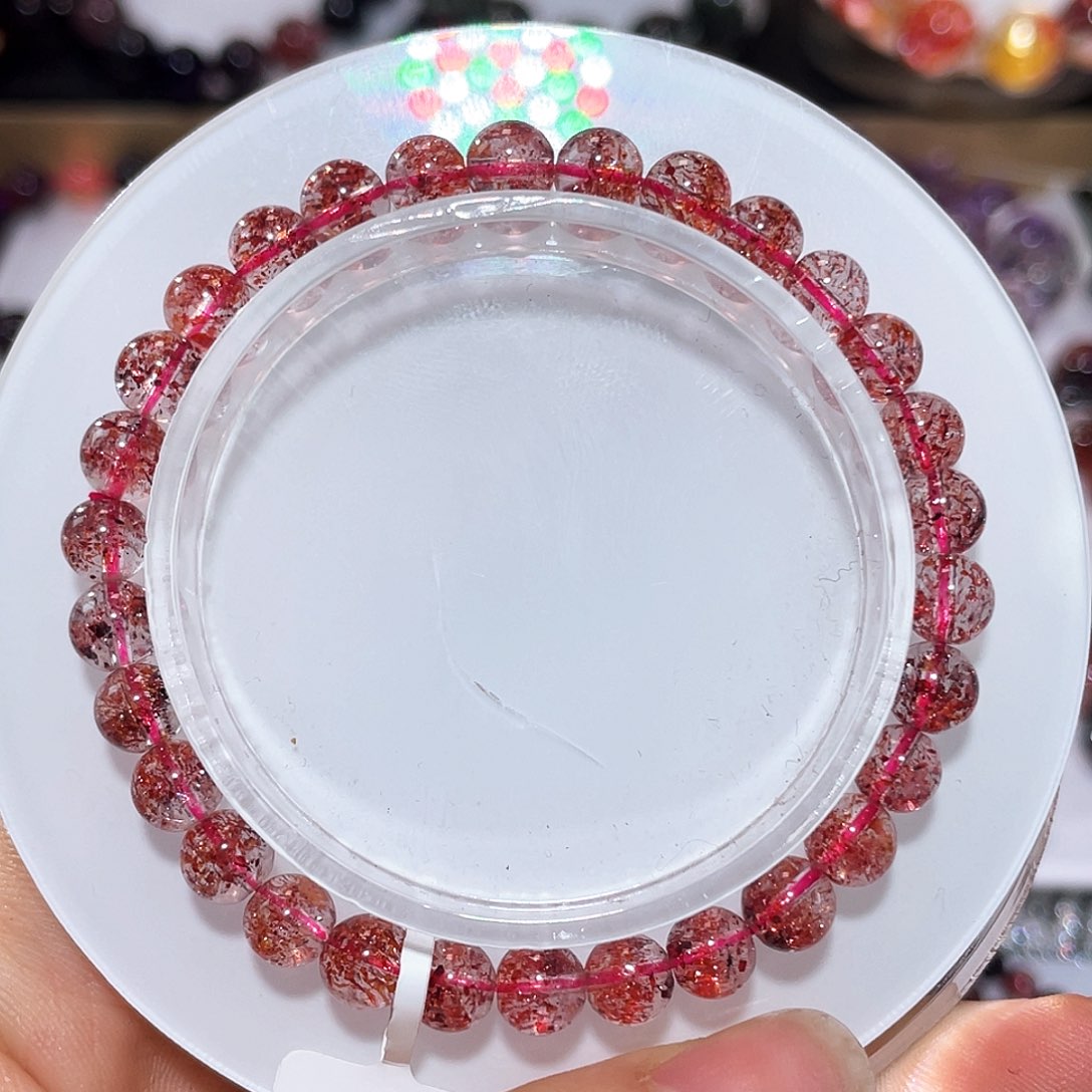 水晶手链未镶嵌晓*刘手链6.3