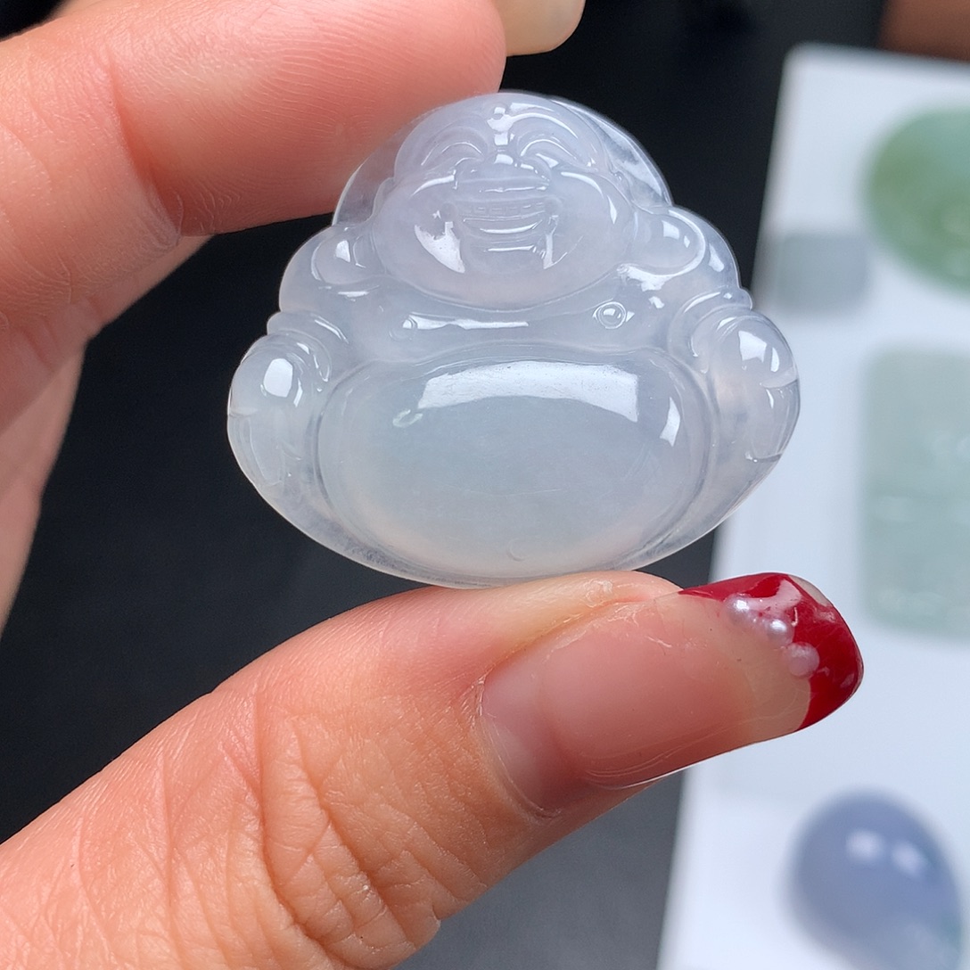 翡翠未镶嵌颈饰佛公