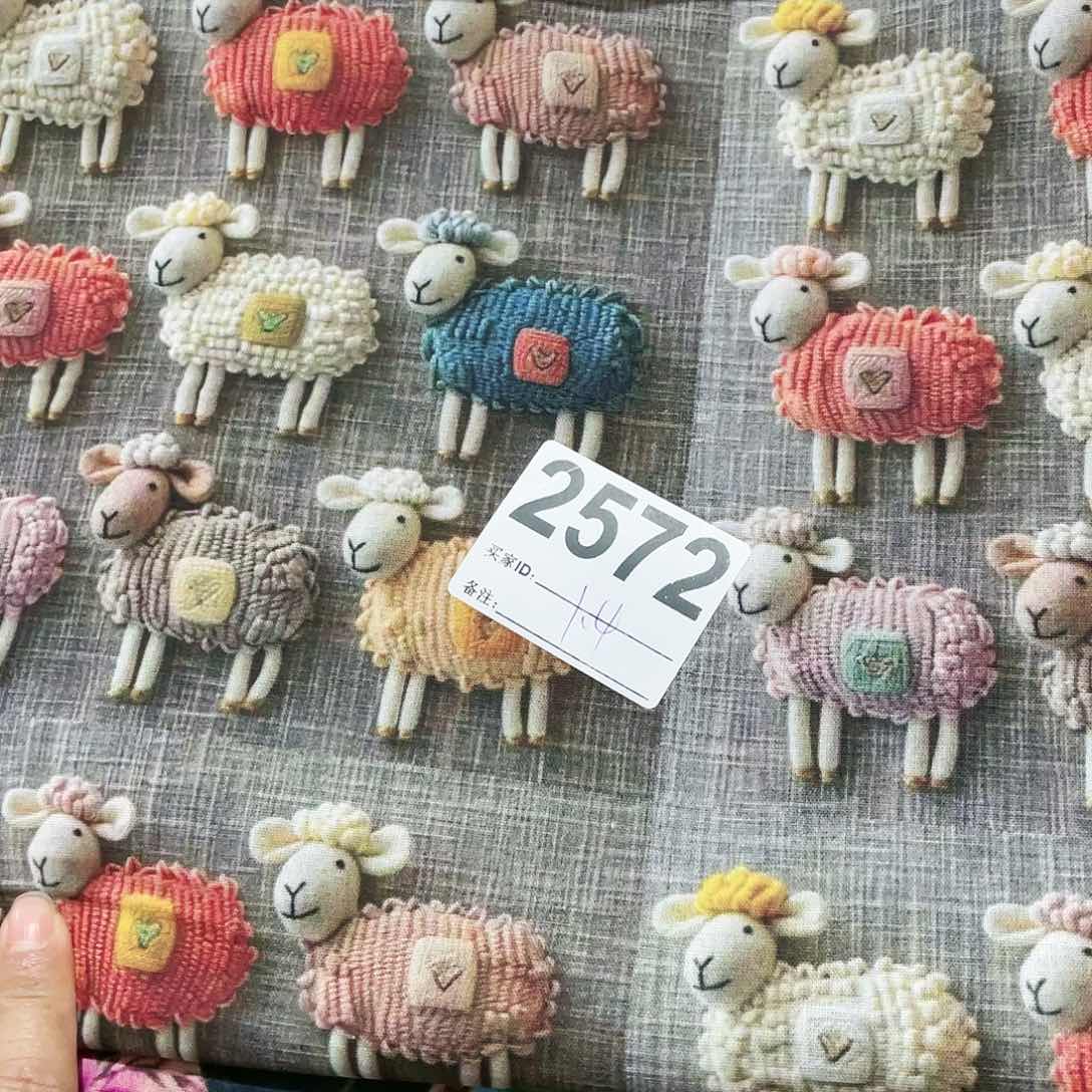 1.4米价纯棉平布1.1米宽果子布艺小块