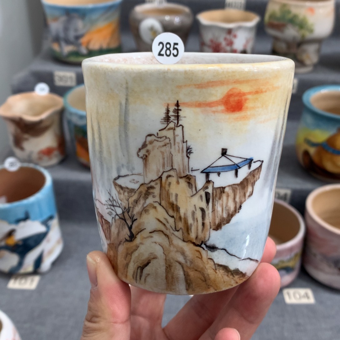 罐精品手绘盆栽盆多肉花盆一物一拍