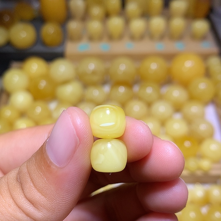 裸石蜜蜡未镶嵌天然俄料白花蜜蜡精工老型10