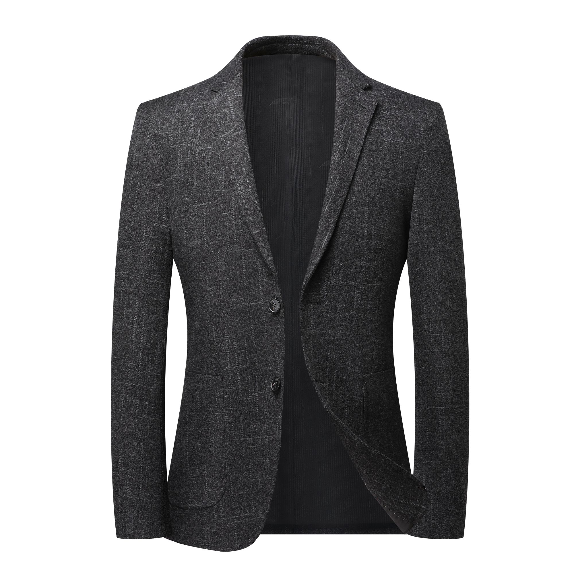 秋冬新款男轻奢高档商务休闲帅气韩版西装外套免烫弹力西装392