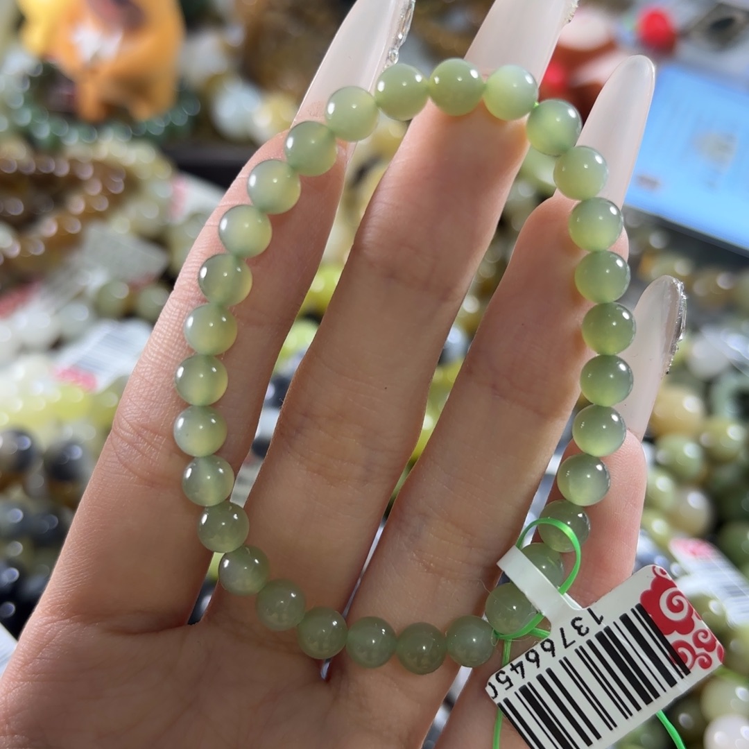 和田玉未镶嵌手链437