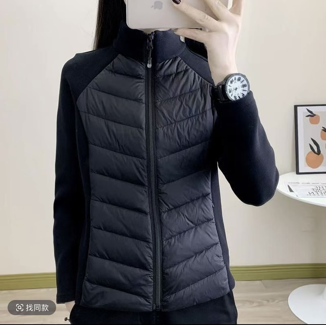 修身百搭立领排骨外套