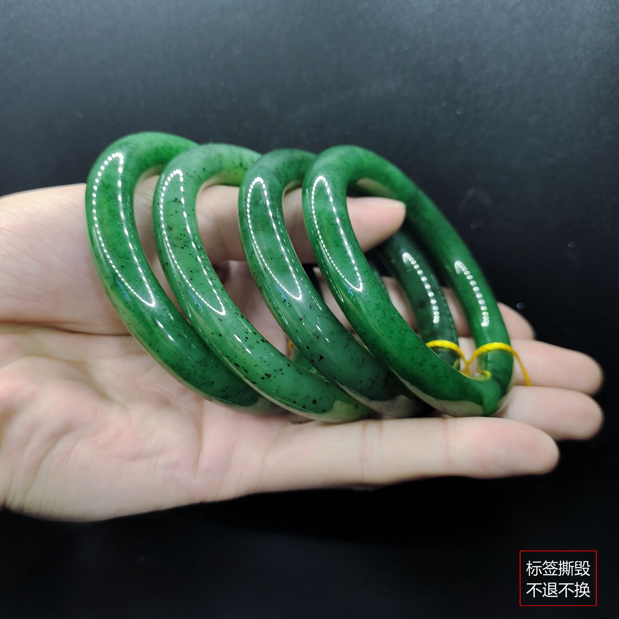 【老三珠宝】和田玉美人条手镯HA39【多样性发其一】圈口52-63mm