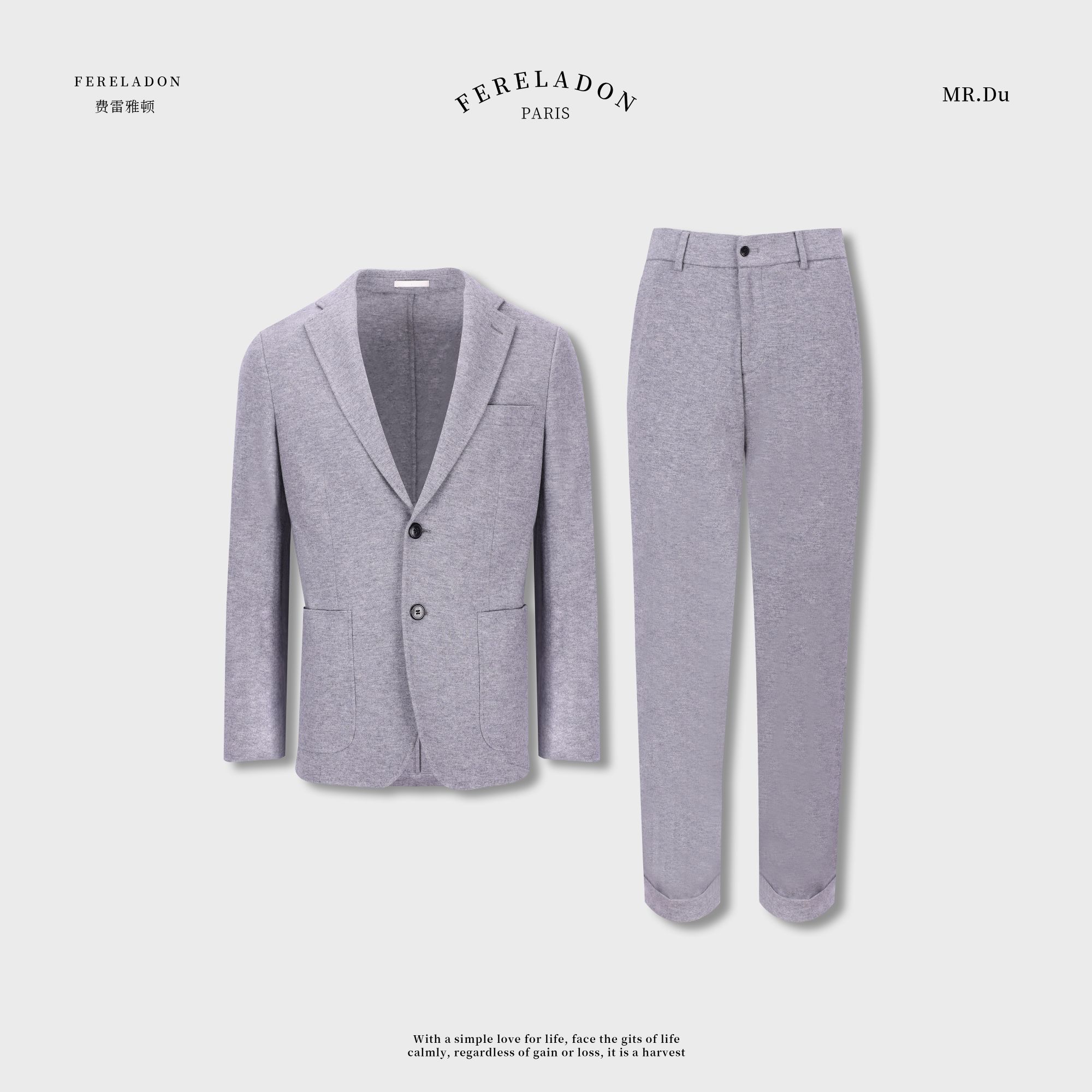 【杰/100%美丽诺羊毛/无结构】秋季英国进口纱线定制套西-254803