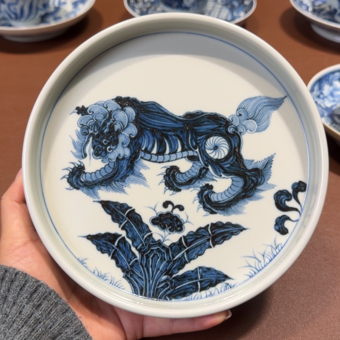 手工手绘茶具壶承