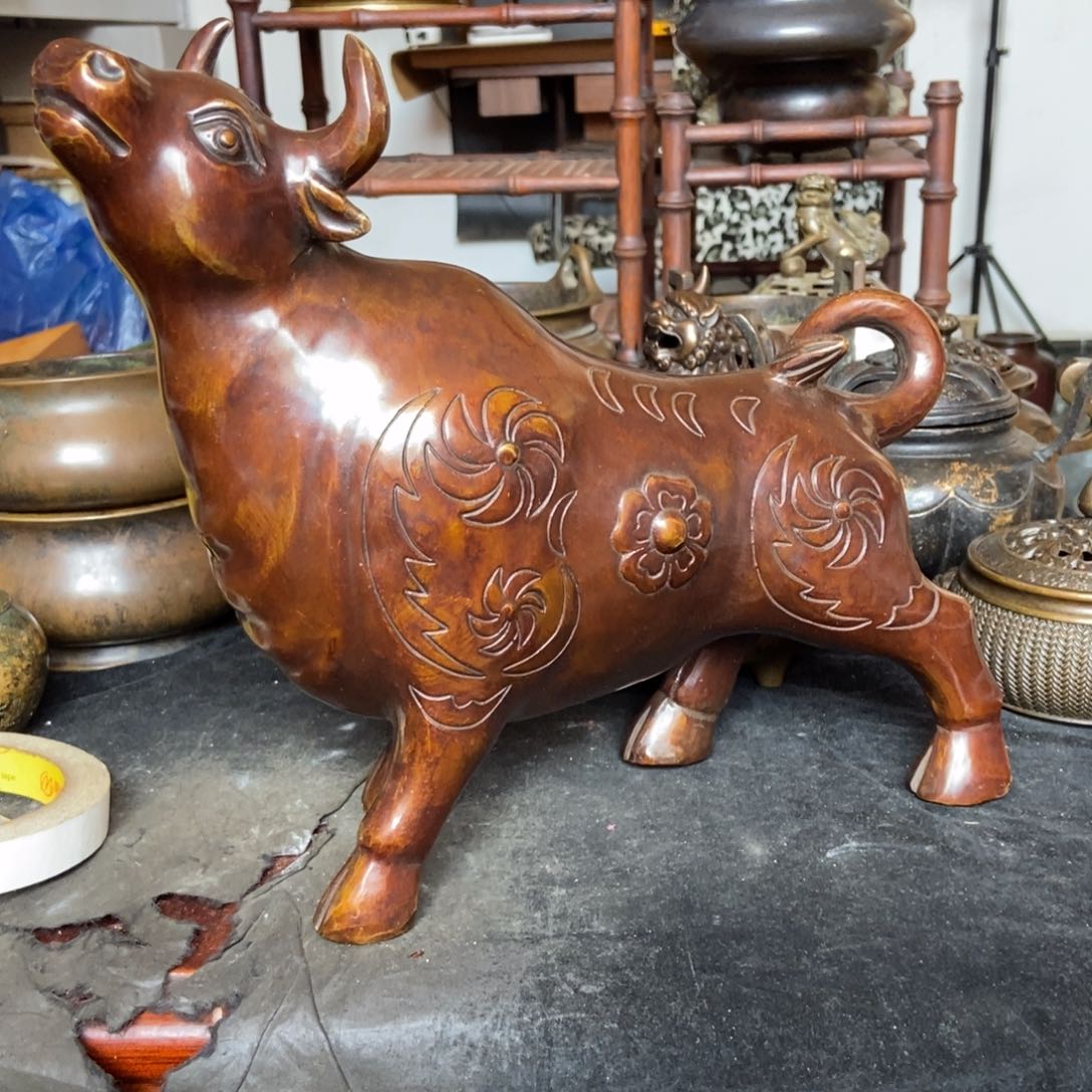 铜器工艺品摆件香炉摆件