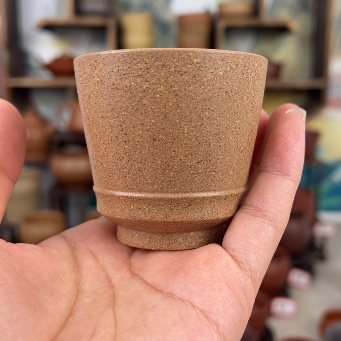 紫砂茶杯拙器甄选，纯原本矿。