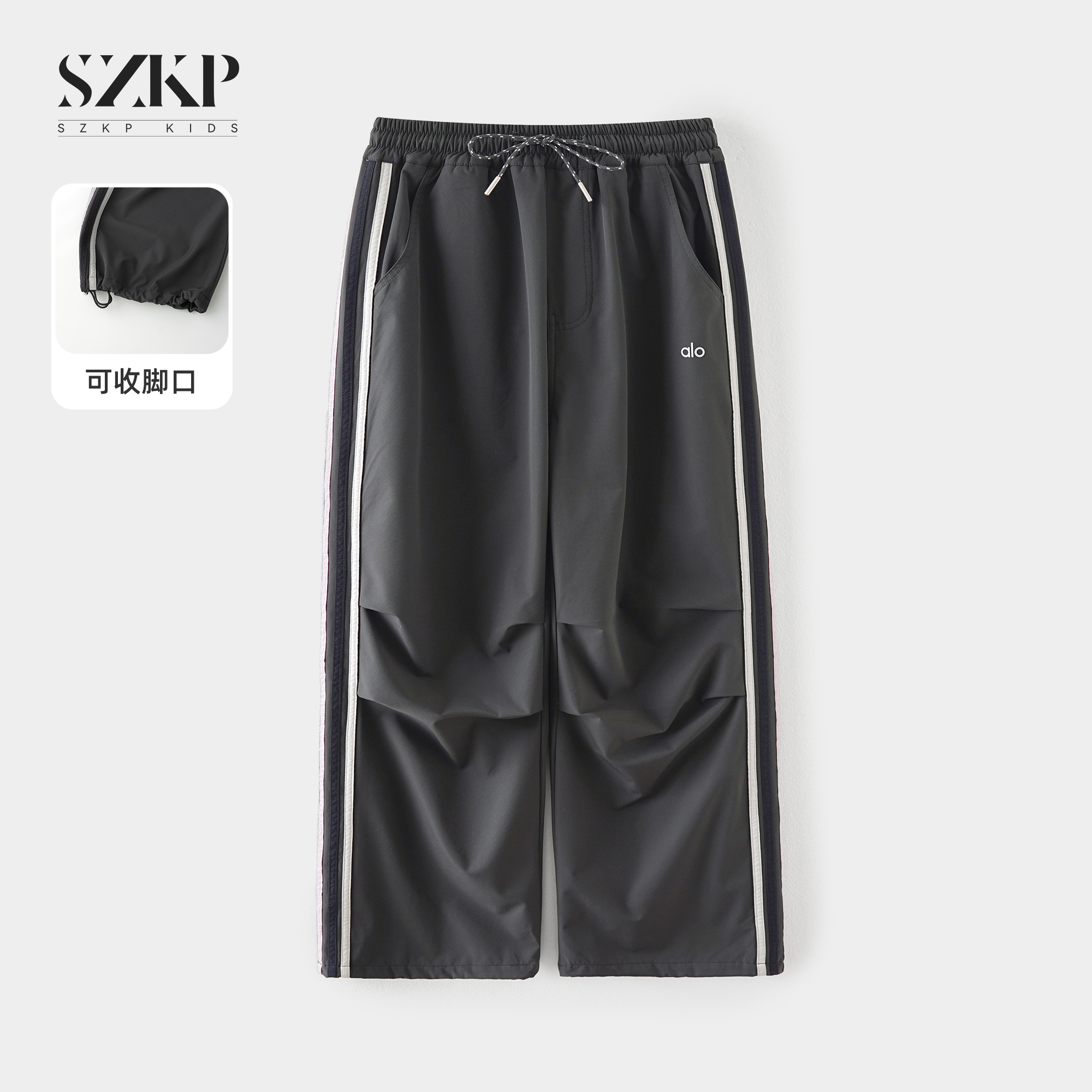 SZKP秋季2025新款女童休闲裤中大童时尚洋气儿童工装裤JMKQ553168