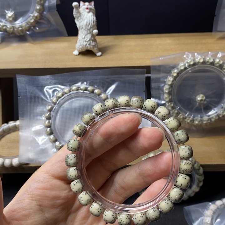 ****7手串星月菩提白冰单圈头货