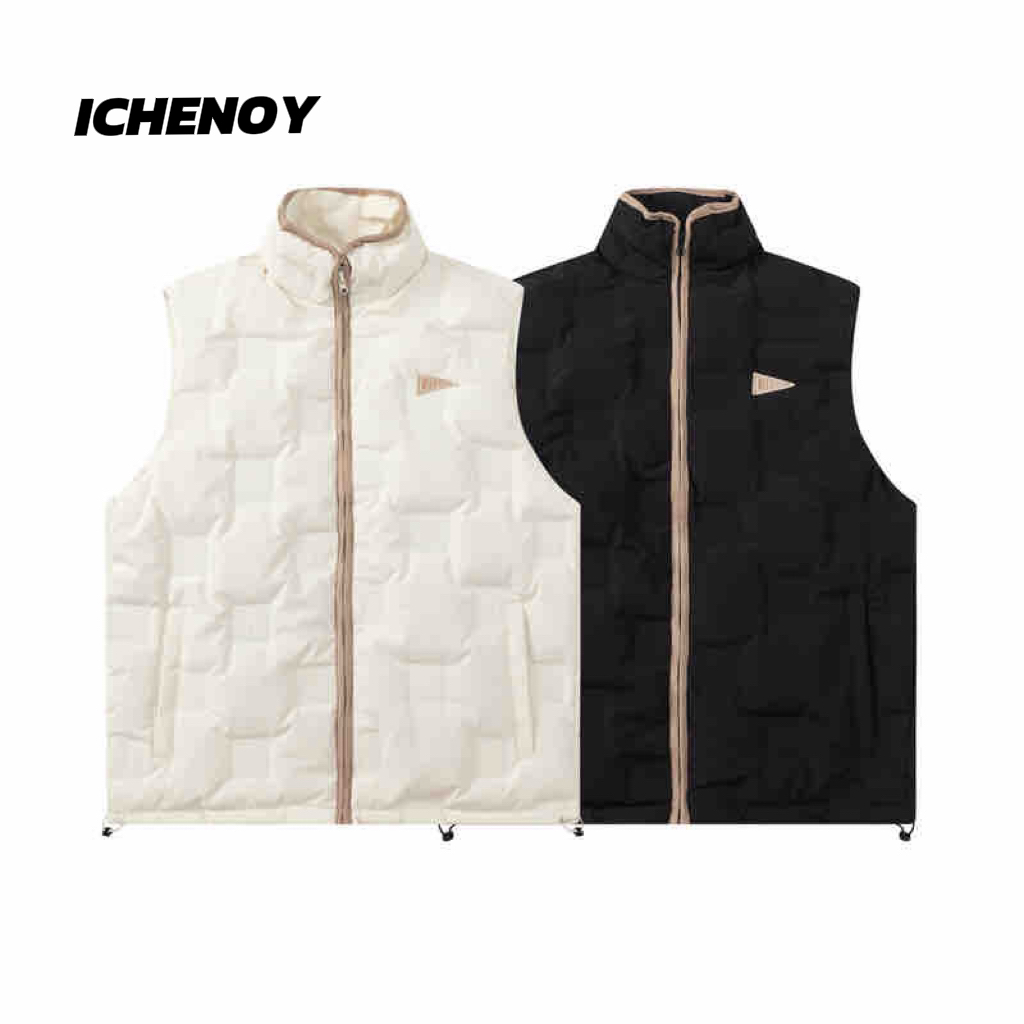 【大集】冬季美式潮流男女羽绒马甲通勤宽松保暖休闲坎肩YR10