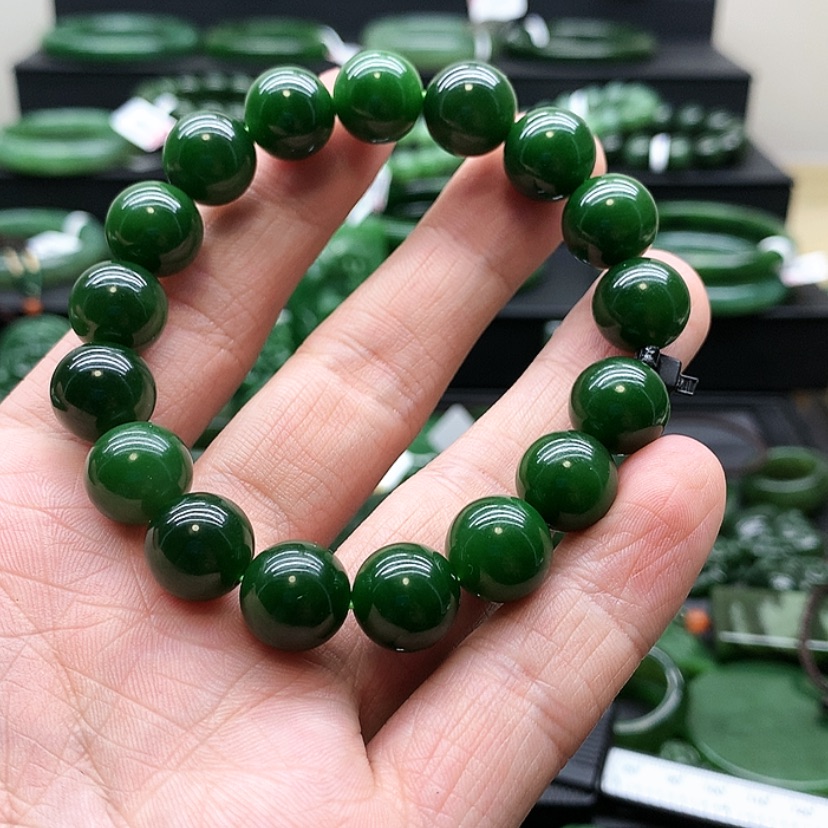 【闪购商品】和田玉（碧玉）手链未镶嵌思***、