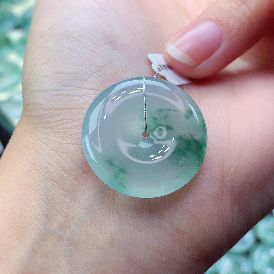 翡翠颈饰未镶嵌10尺寸25.7-5.7