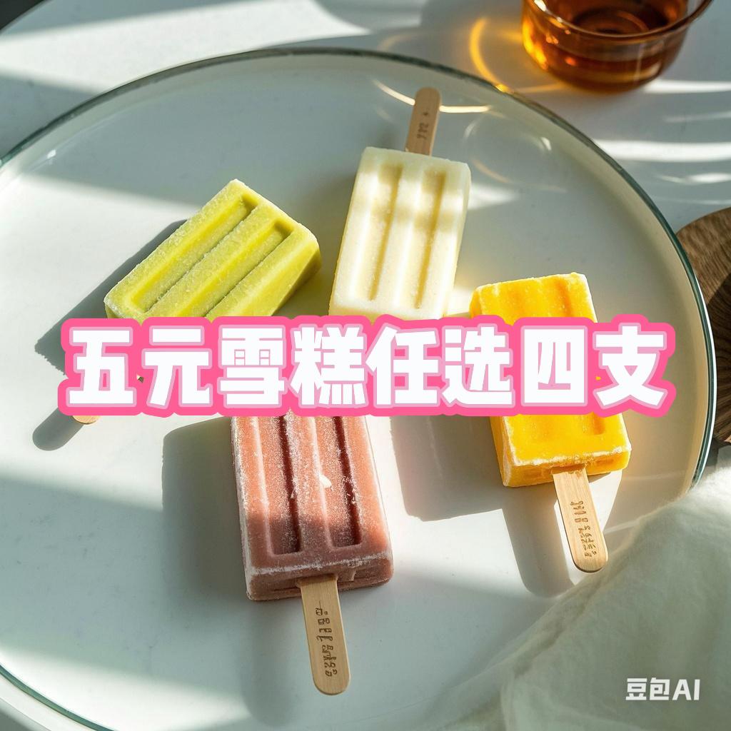 五元雪糕任选（4支）