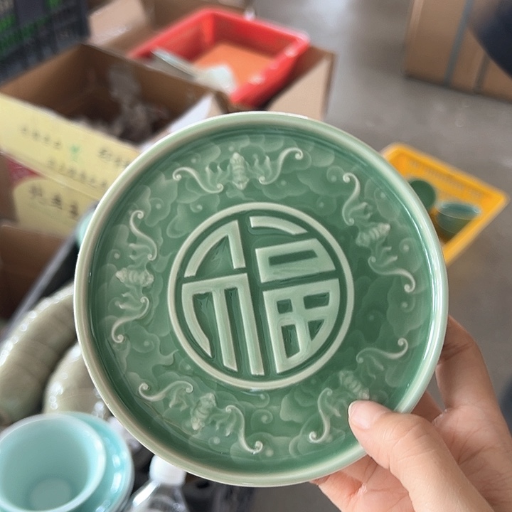 龙泉云间青瓷小米茶器