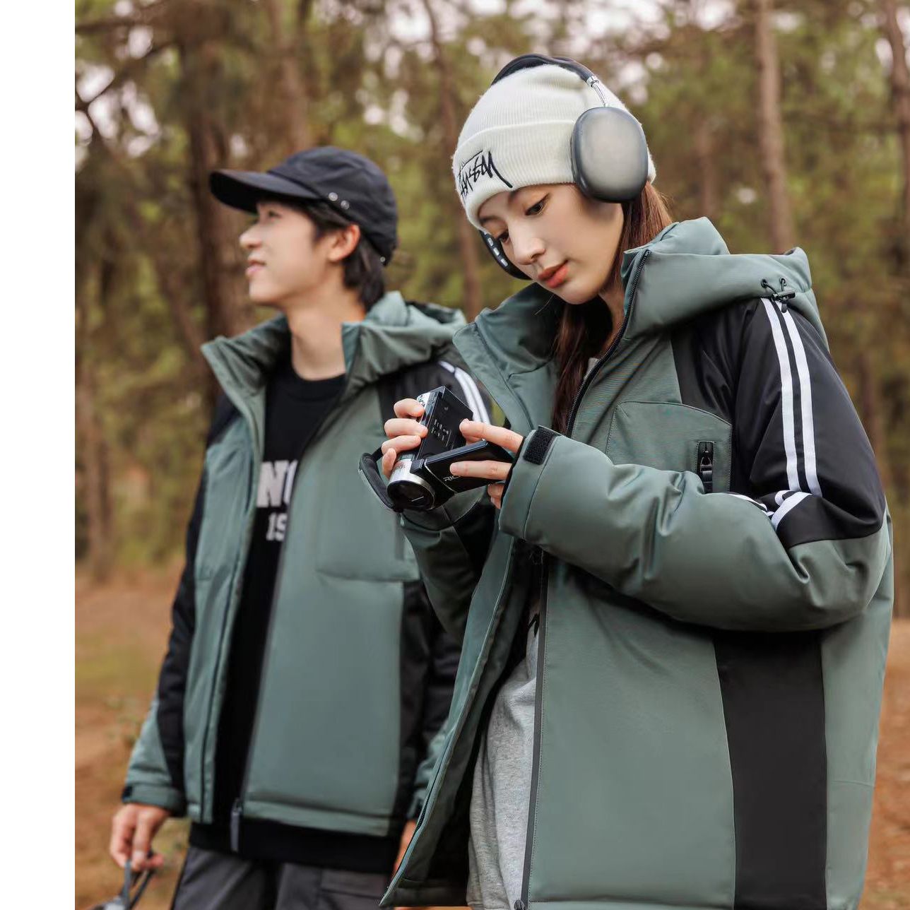 【空气星轨】冬季轻量化时尚保暖加厚情侣外套-国标90-612#