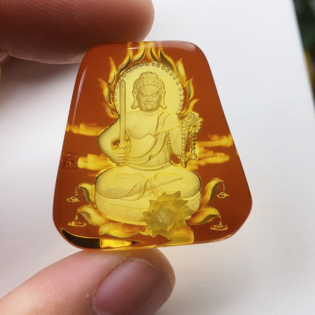 【闪购商品】未镶嵌吊坠(不含链)琥珀琥珀雕刻件