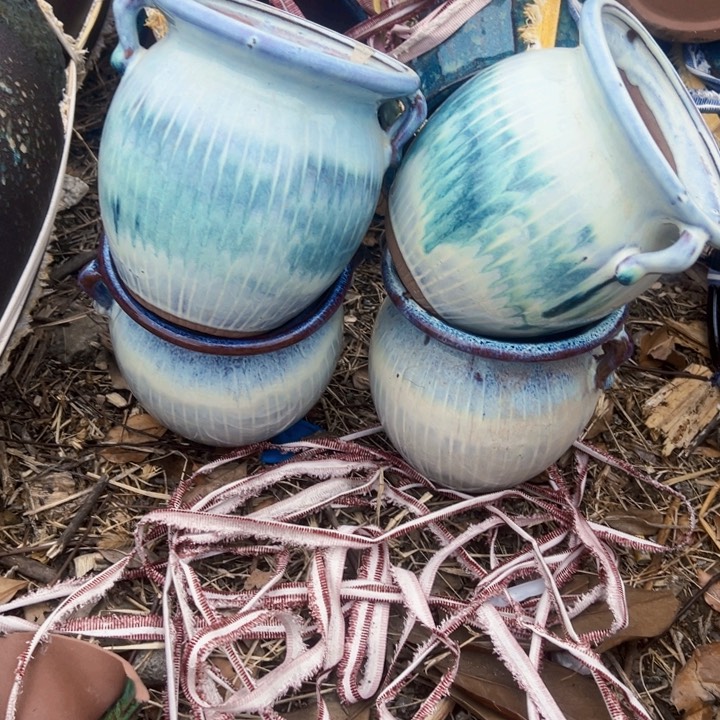 紫砂花盆高度14口13、