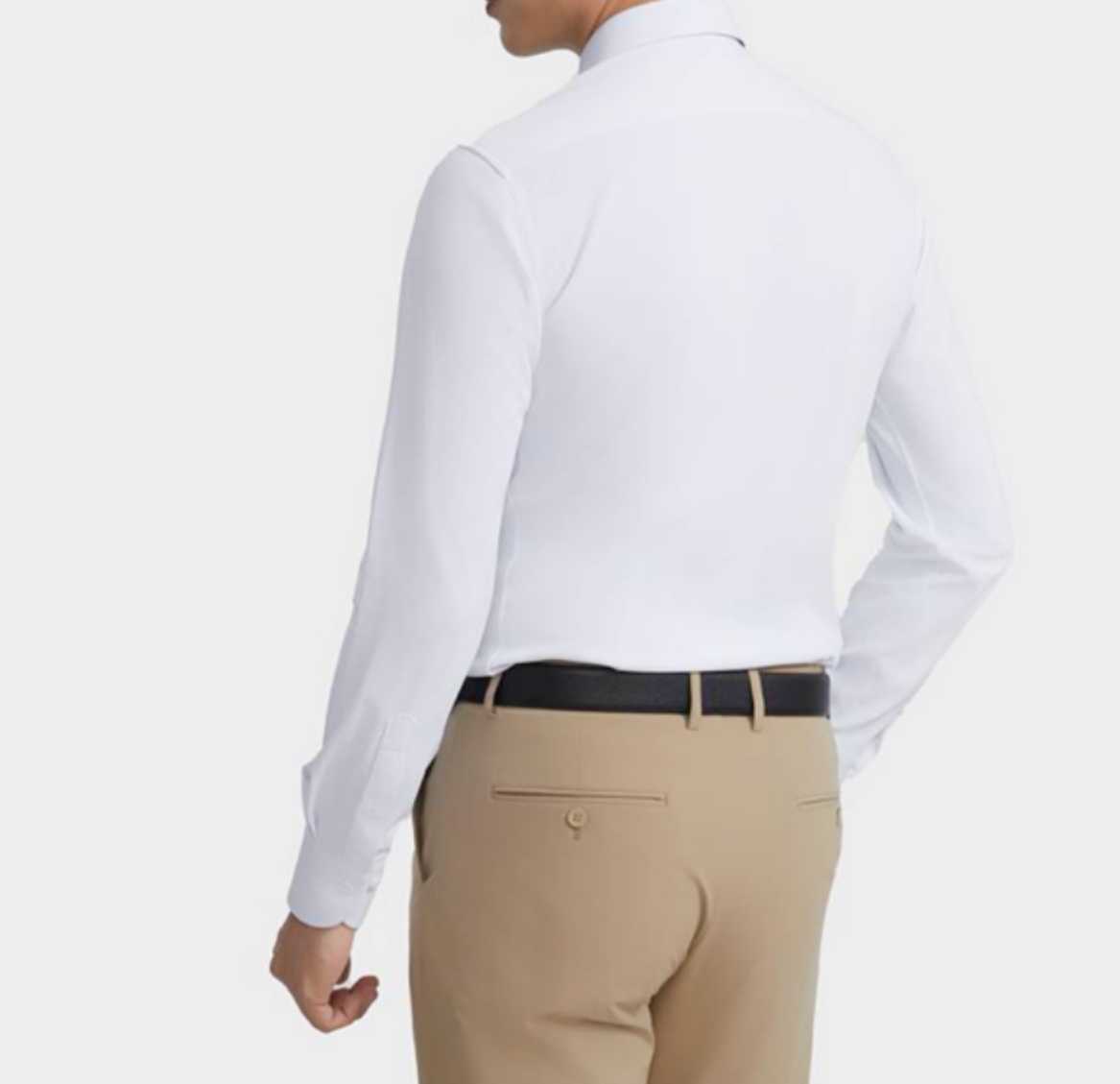 青【201-400】男士衬衫抗皱秋冬长袖衬衣运动休闲打底修身户外