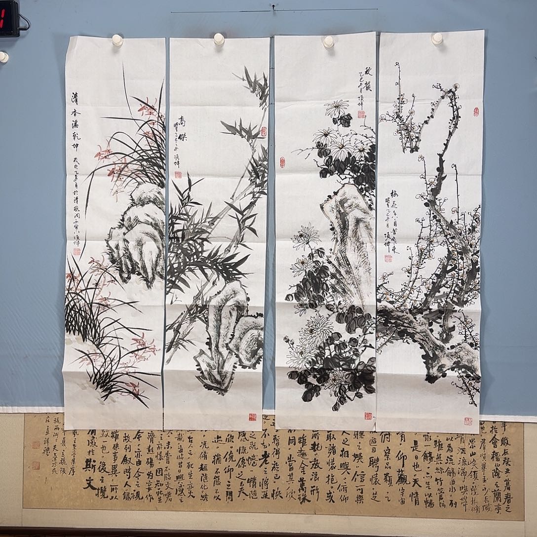 吗***戏国画1131 牡丹一如你的青花