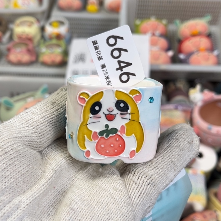 景德镇手工制作瑕疵6646口4.5