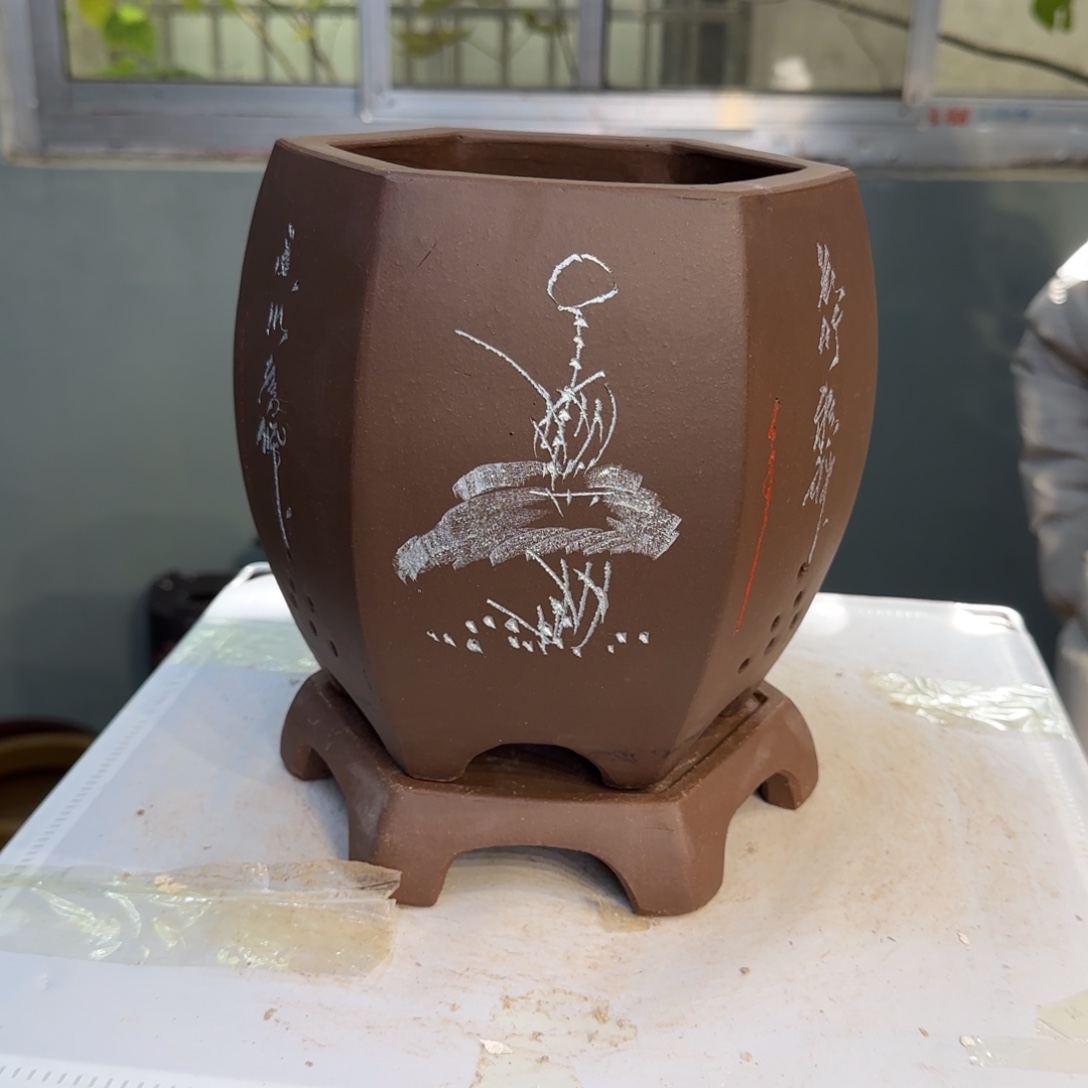 紫砂花盆紫砂口径17