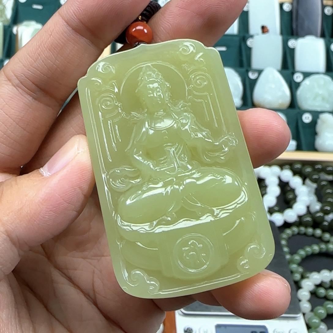 和田玉未镶嵌挂件