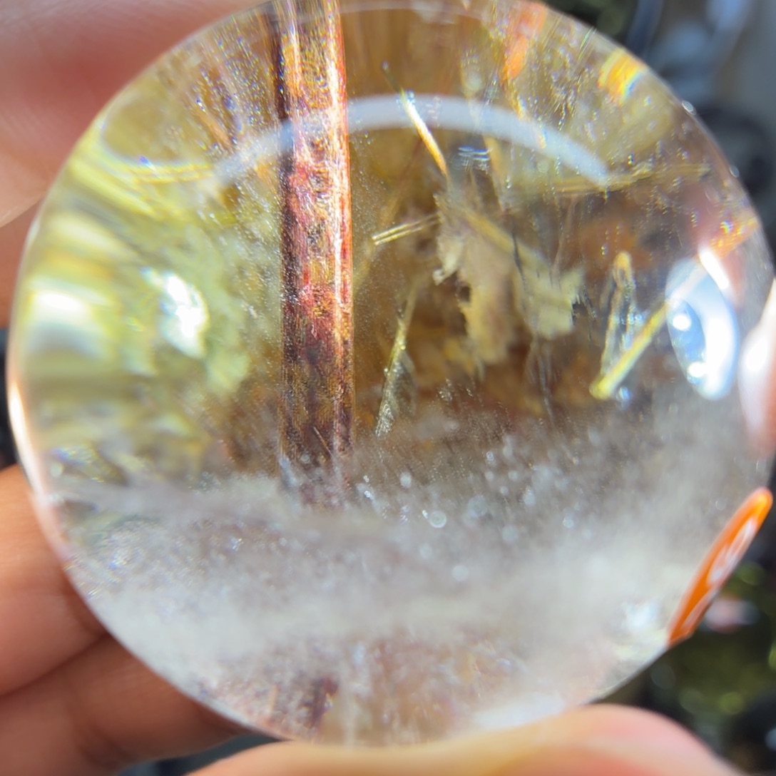 水晶未镶嵌珠宝半成品红碧西47