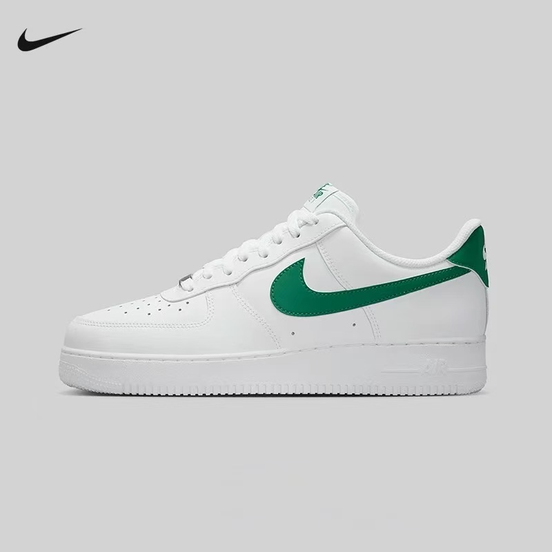 Nike耐克空军一号男鞋Air Force 1白绿AF1运动休闲板鞋FJ4146121