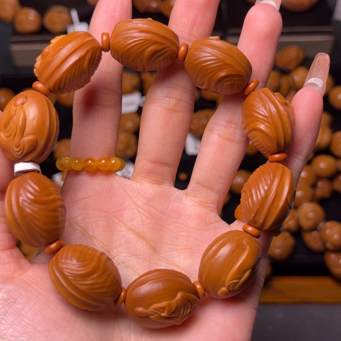 橄榄核吊坠弹*灰橄榄核手串