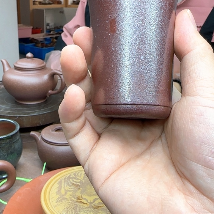 紫砂茶壶紫砂柴烧闻香杯