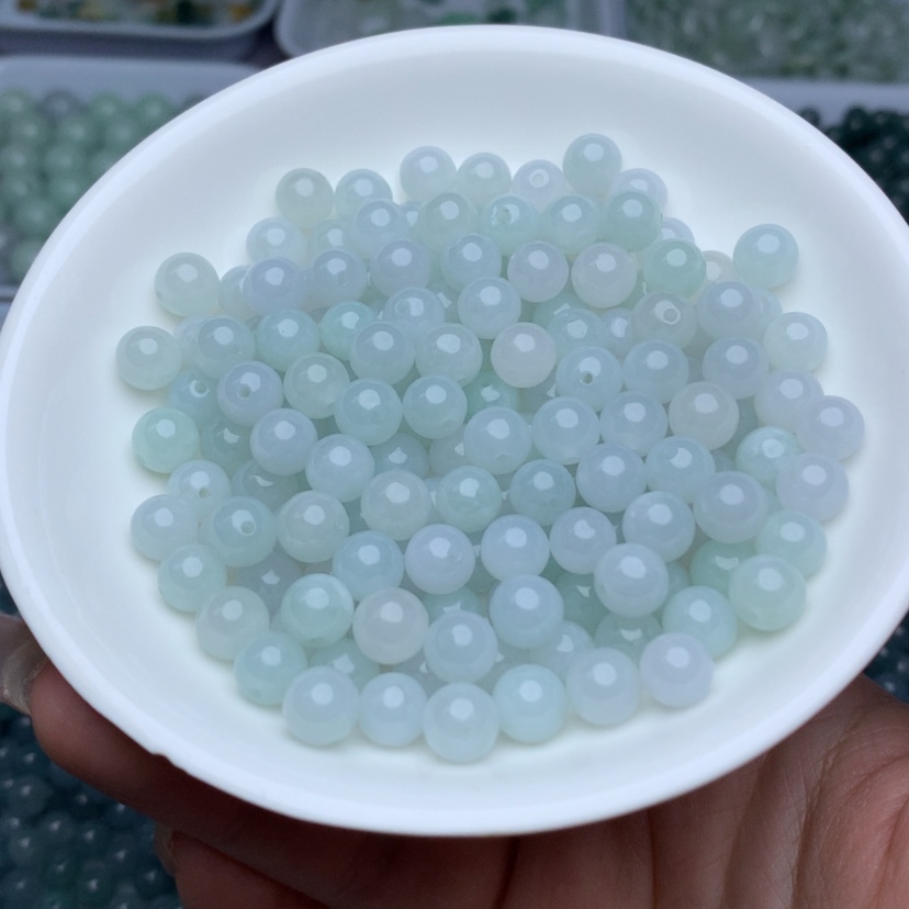 【闪购商品】未镶嵌翡翠手链卡7冰珠子10颗