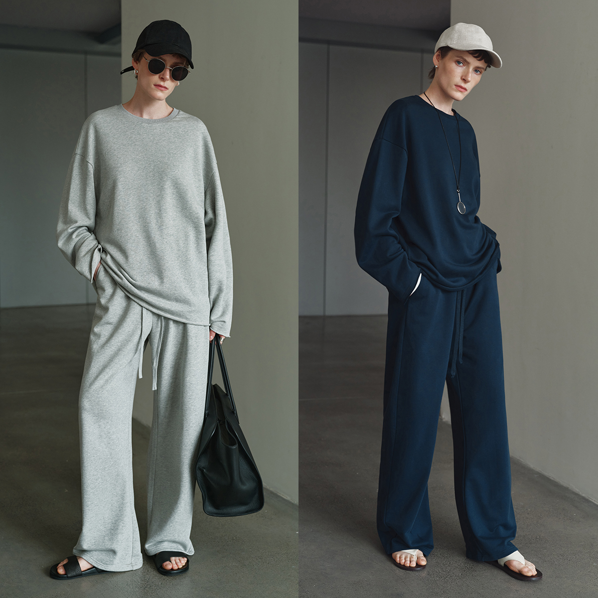 MSBEAST高品质新疆毛圈棉“登机套”松弛廓形卷边卫衣/微锥卫裤套