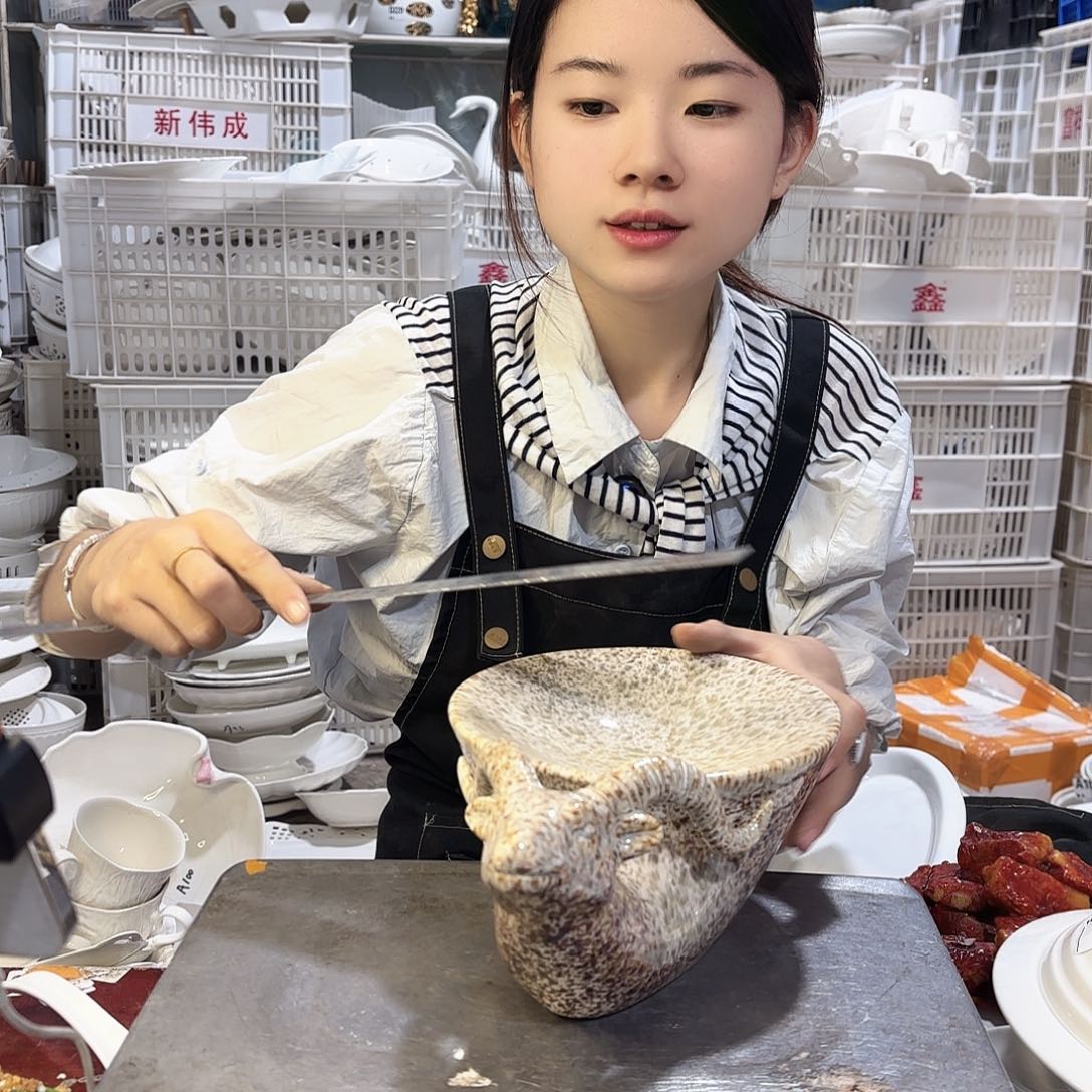 盘微瑕产品………羊盘小号一个