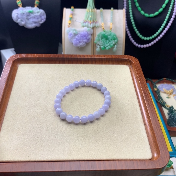 未镶嵌手链翡翠紫翡手串
